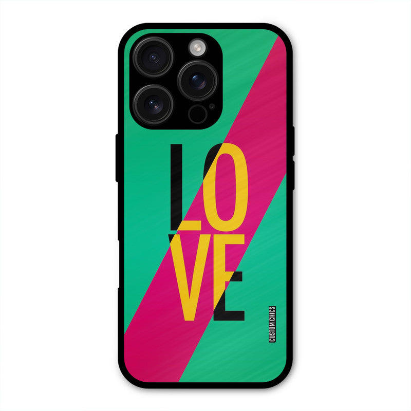 Yellow Love iPhone 16 Pro Max Mobile Back Cover - Cute PrintShield Case