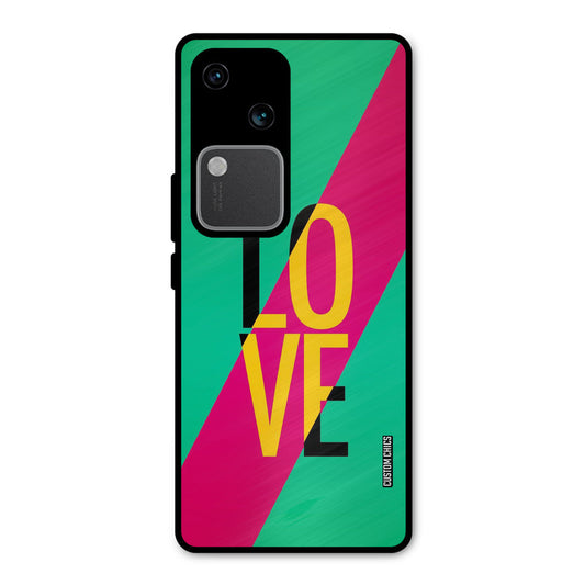 Yellow Love Vivo V30 Mobile Back Cover - Cute PrintShield Case