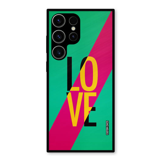 Yellow Love Samsung Galaxy S23 Ultra Mobile Back Cover - Cute PrintShield Case