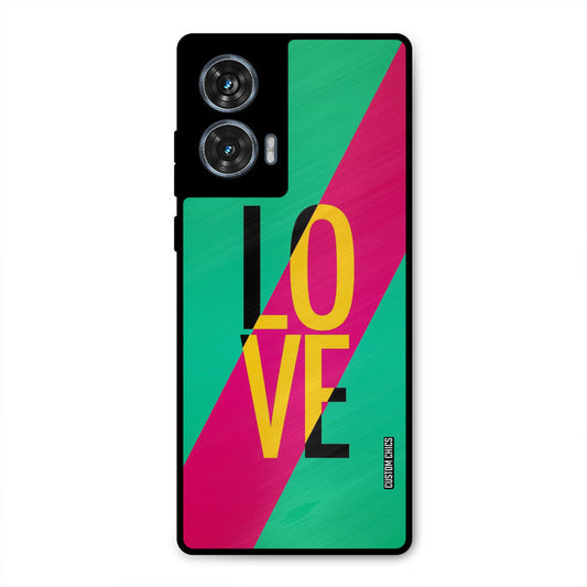 Yellow Love Moto G96 Mobile Back Cover - Cute PrintShield Case