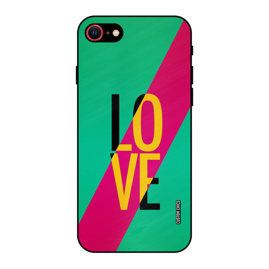 Yellow Love iPhone SE 2020 Mobile Back Cover - Cute PrintShield Case