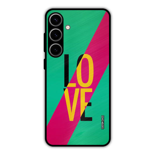 Yellow Love Samsung Galaxy S24 Plus Mobile Back Cover - Cute PrintShield Case