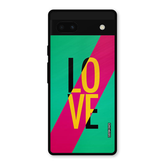 Yellow Love Google Pixel 6a Mobile Back Cover - Cute PrintShield Case