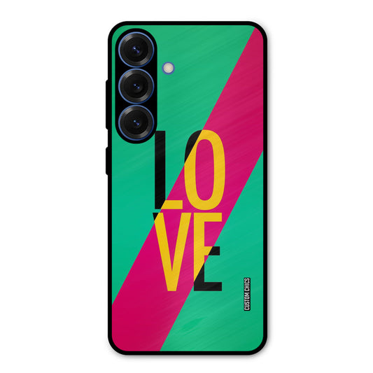 Yellow Love Samsung Galaxy S25 Mobile Back Cover - Cute PrintShield Case