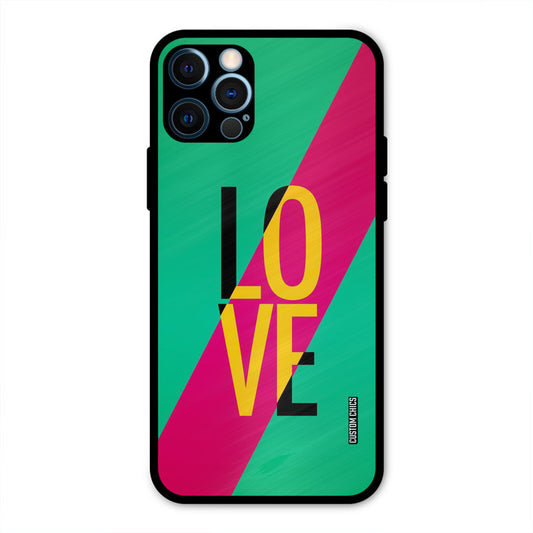 Yellow Love iPhone 12 Pro Max Mobile Back Cover - Cute PrintShield Case
