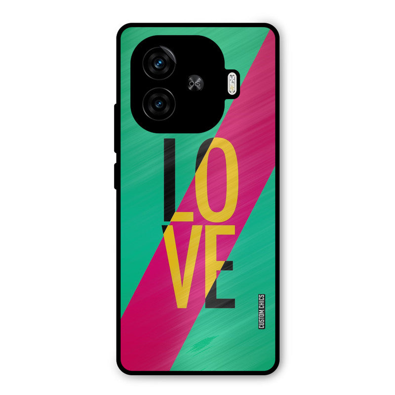 Yellow Love iQoo Z9 Turbo Mobile Back Cover - Cute PrintShield Case