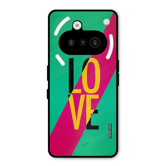 Yellow Love Nothing Phone 3A Mobile Back Cover - Cute PrintShield Case