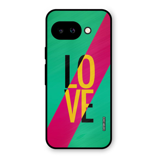 Yellow Love Google Pixel 9A Mobile Back Cover - Cute PrintShield Case
