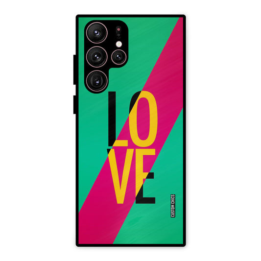 Yellow Love Samsung Galaxy S22 Ultra Mobile Back Cover - Cute PrintShield Case