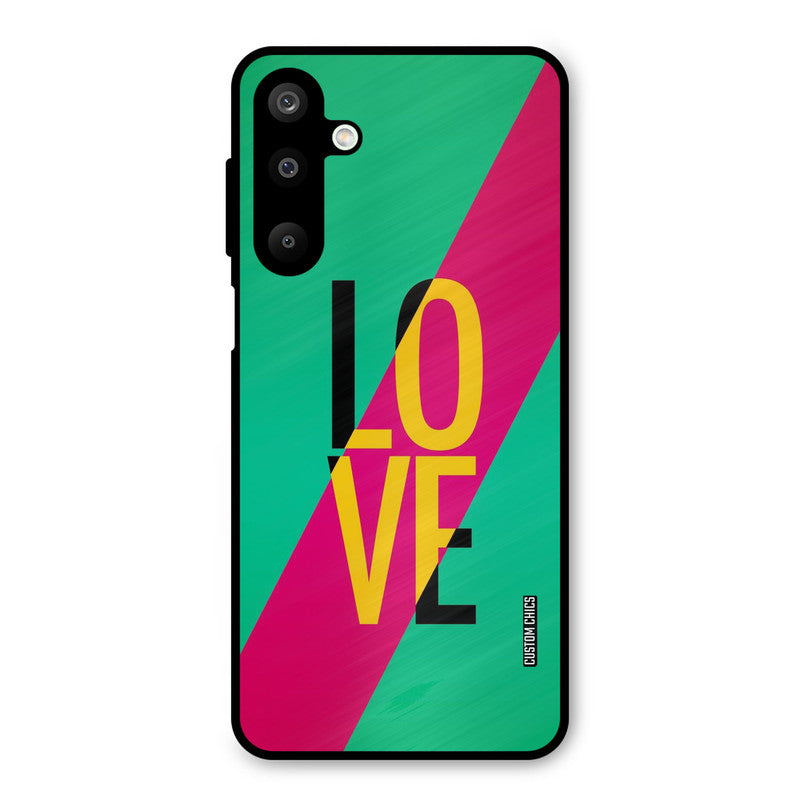 Yellow Love Samsung Galaxy M16 Mobile Back Cover - Cute PrintShield Case