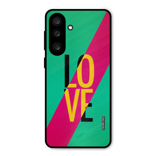 Yellow Love Samsung Galaxy M56 Mobile Back Cover - Cute PrintShield Case