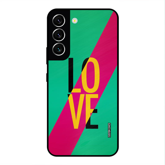 Yellow Love Samsung Galaxy S22 Mobile Back Cover - Cute PrintShield Case