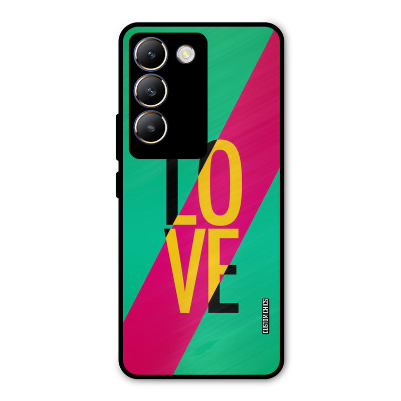 Yellow Love Vivo Y200e Mobile Back Cover - Cute PrintShield Case