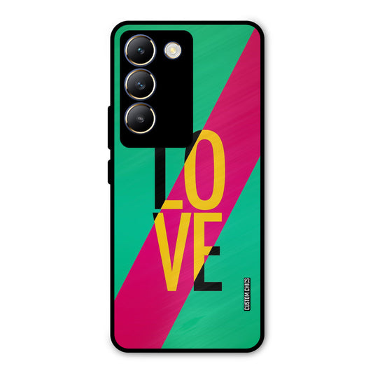 Yellow Love Vivo Y200e Mobile Back Cover - Cute PrintShield Case