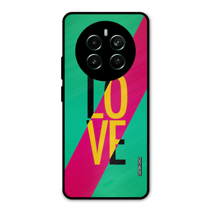 Yellow Love Realme 12 Plus Mobile Back Cover - Cute PrintShield Case