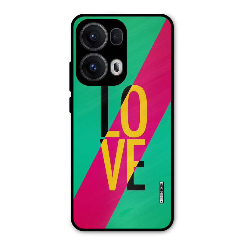 Yellow Love Oppo Reno 13 Pro 5G Mobile Back Cover - Cute PrintShield Case
