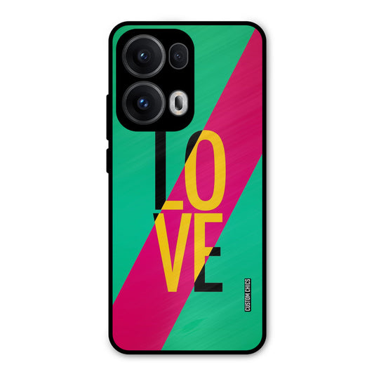 Yellow Love Oppo Reno 13 Pro 5G Mobile Back Cover - Cute PrintShield Case