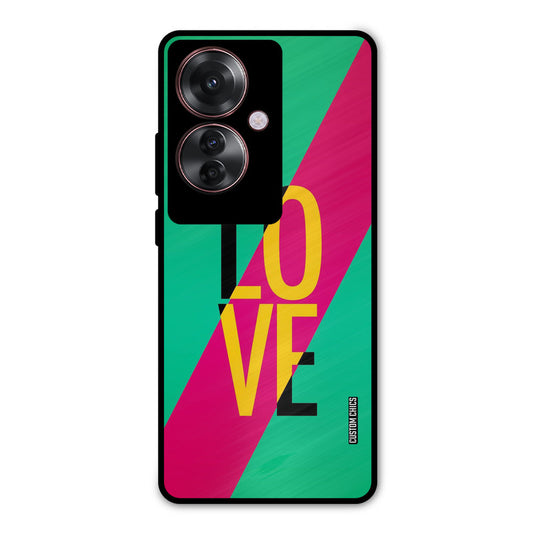 Yellow Love Oppo F25 Pro Mobile Back Cover - Cute PrintShield Case