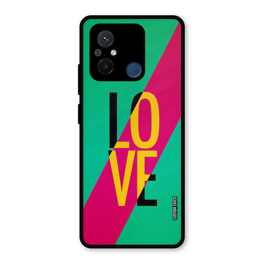 Yellow Love Redmi 12c Mobile Back Cover - Cute PrintShield Case
