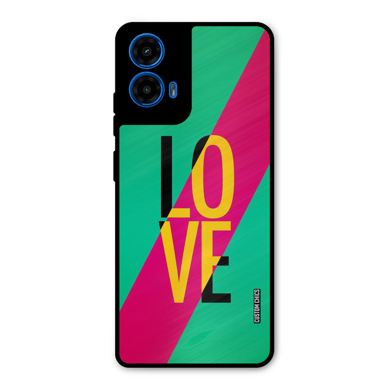 Yellow Love Moto G45 Mobile Back Cover - Cute PrintShield Case