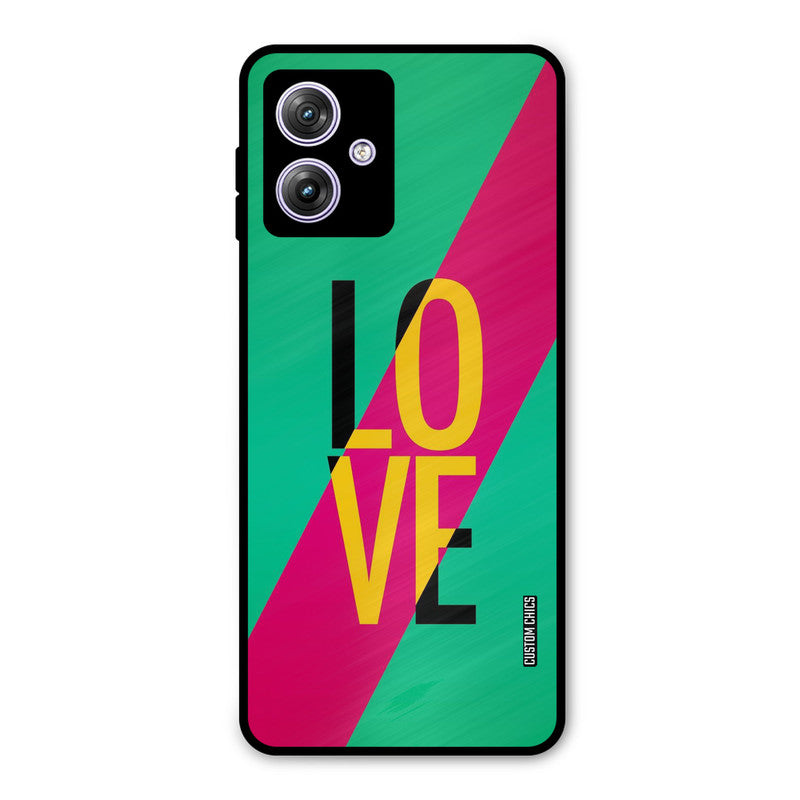 Yellow Love Moto G54 Mobile Back Cover - Cute PrintShield Case