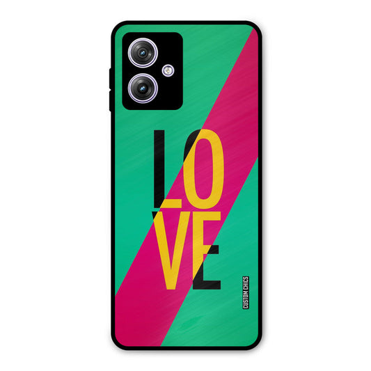 Yellow Love Moto G54 Mobile Back Cover - Cute PrintShield Case