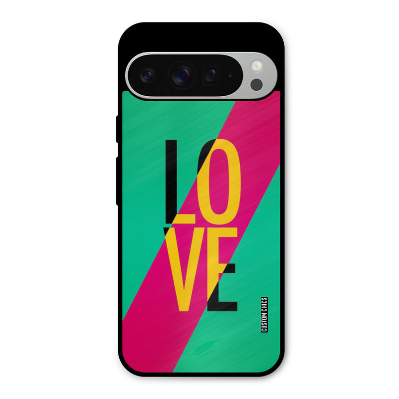 Yellow Love Google Pixel 9 Pro XL Mobile Back Cover - Cute PrintShield Case