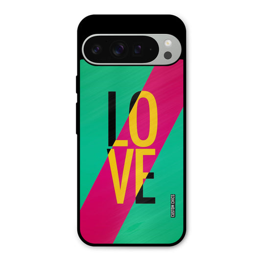 Yellow Love Google Pixel 9 Pro XL Mobile Back Cover - Cute PrintShield Case