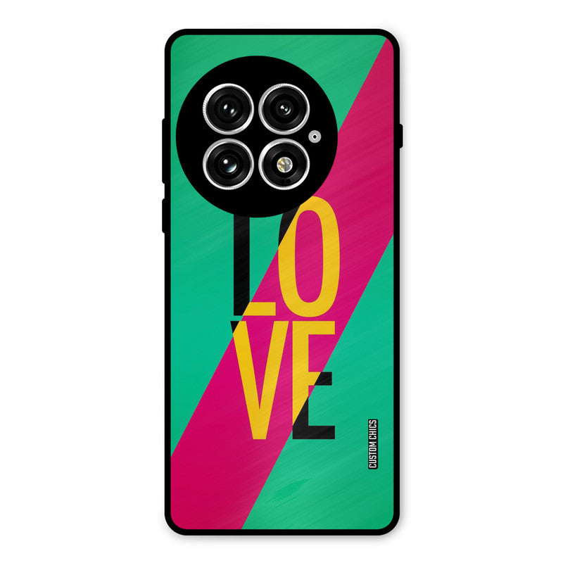 Yellow Love Oneplus 13 Mobile Back Cover - Cute PrintShield Case
