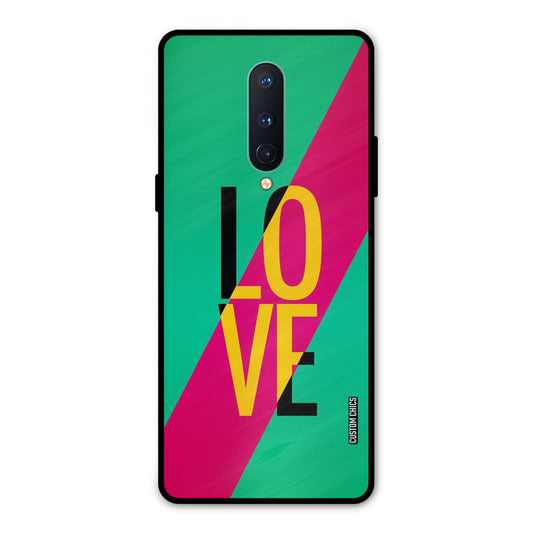Yellow Love Oneplus 8 Mobile Back Cover - Cute PrintShield Case