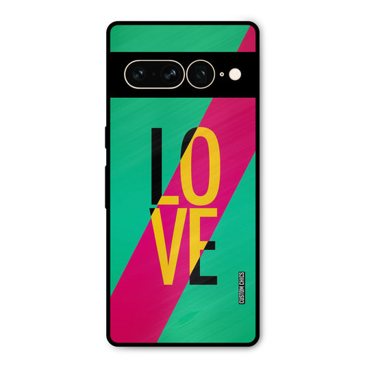 Yellow Love Google Pixel 7 Pro Mobile Back Cover - Cute PrintShield Case