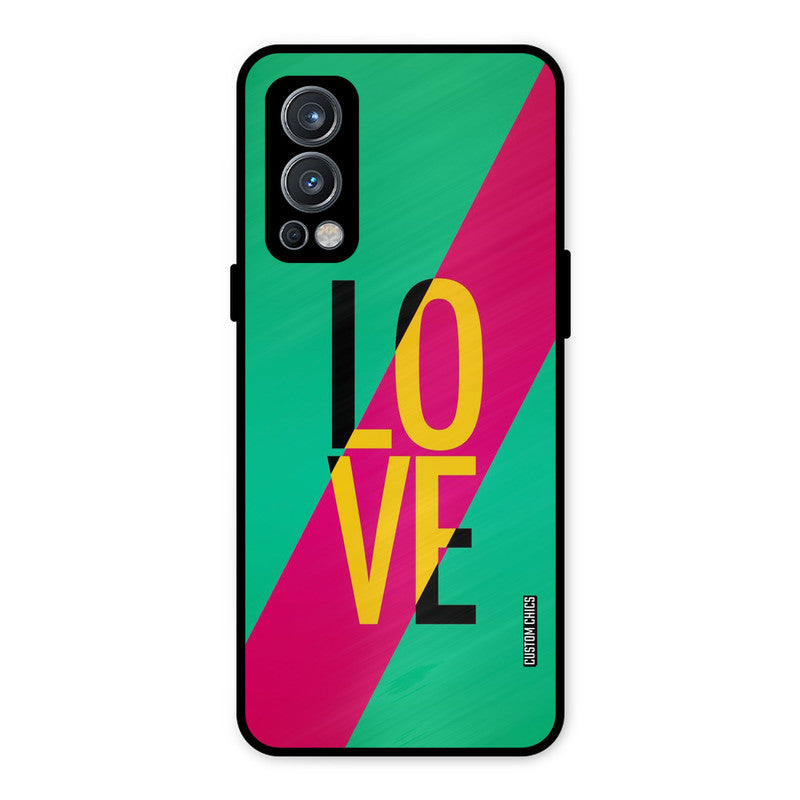 Yellow Love OnePlus Nord 2 5G Mobile Back Cover - Cute PrintShield Case