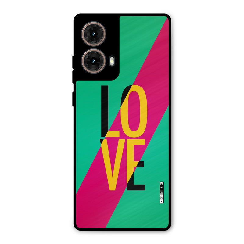 Yellow Love Moto G85 Mobile Back Cover - Cute PrintShield Case