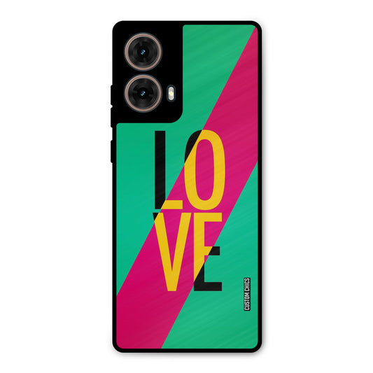 Yellow Love Moto G85 Mobile Back Cover - Cute PrintShield Case
