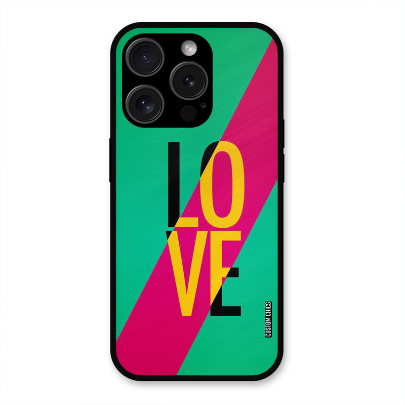 Yellow Love iPhone 15 Pro Max Mobile Back Cover - Cute PrintShield Case