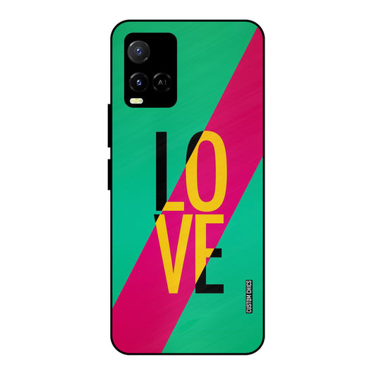 Yellow Love Vivo Y33s Mobile Back Cover - Cute PrintShield Case