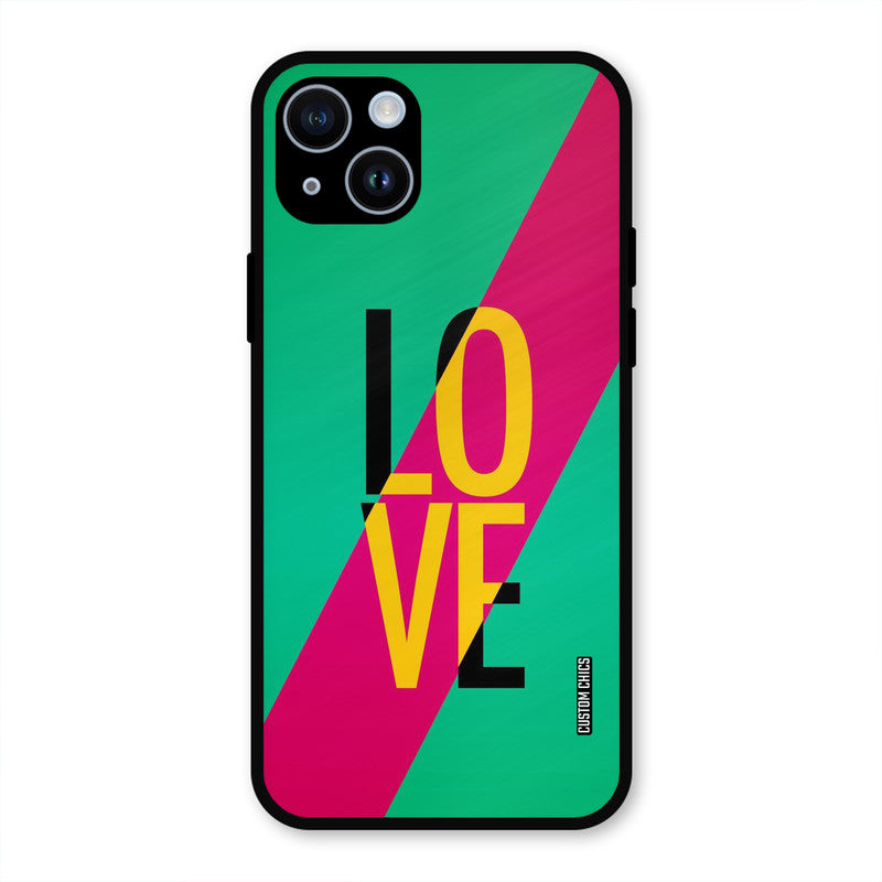 Yellow Love iPhone 14 Mobile Back Cover - Cute PrintShield Case