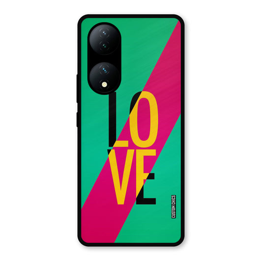 Yellow Love Vivo Y100 Mobile Back Cover - Cute PrintShield Case