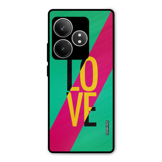 Yellow Love Realme GT 6T Mobile Back Cover - Cute PrintShield Case