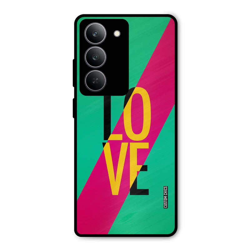 Yellow Love Realme 14x Mobile Back Cover - Cute PrintShield Case