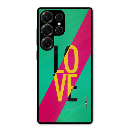 Yellow Love Samsung Galaxy S25 Ultra Mobile Back Cover - Cute PrintShield Case