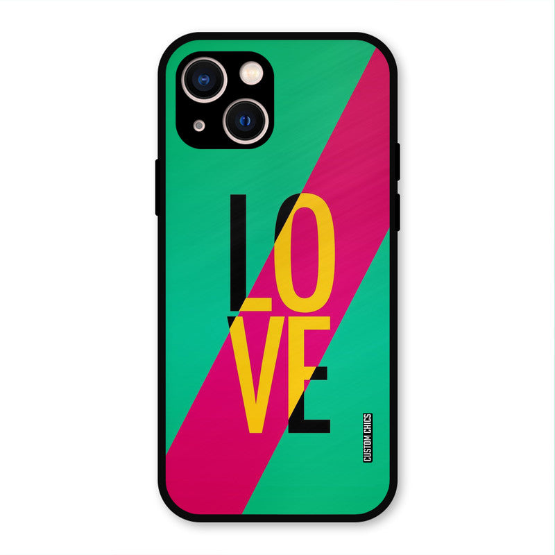 Yellow Love iPhone 13 Mobile Back Cover - Cute PrintShield Case