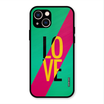 Yellow Love iPhone 13 Mobile Back Cover - Cute PrintShield Case