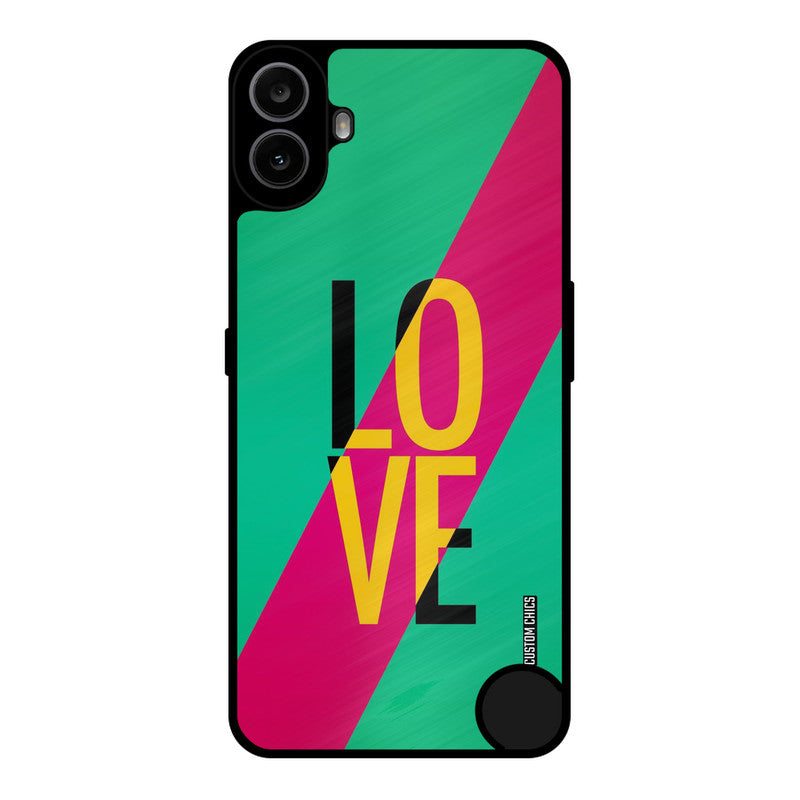 Yellow Love Nothing CMF Phone 1 Mobile Back Cover - Cute PrintShield Case