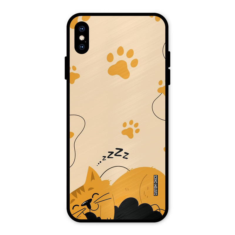 Yellow Paws iPhone XS Max Mobile Back Cover - Cute PrintShield Case