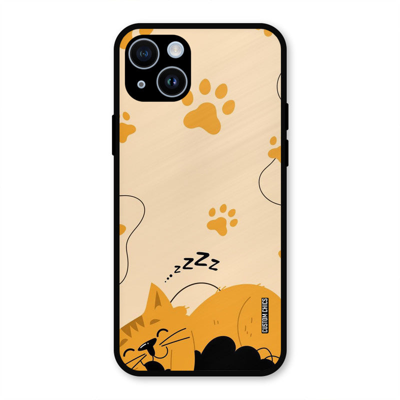 Yellow Paws iPhone 14 Mobile Back Cover - Cute PrintShield Case
