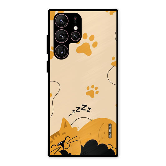 Yellow Paws Samsung Galaxy S22 Ultra Mobile Back Cover - Cute PrintShield Case