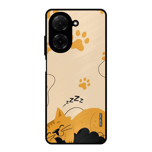 Yellow Paws Poco C71 Mobile Back Cover - Cute PrintShield Case