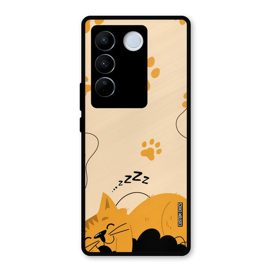 Yellow Paws Vivo V27 Pro Mobile Back Cover - Cute PrintShield Case