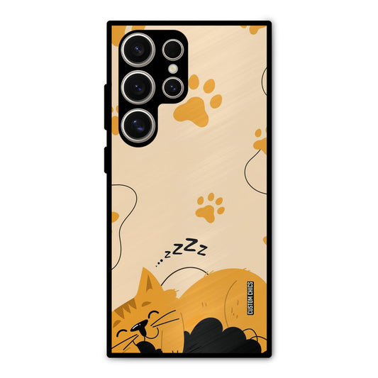 Yellow Paws Samsung Galaxy S24 Ultra Mobile Back Cover - Cute PrintShield Case